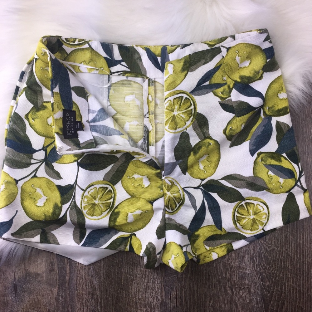 Topshop 🍋 Lemon Print Skort 🍋 - Picture 4 of 5